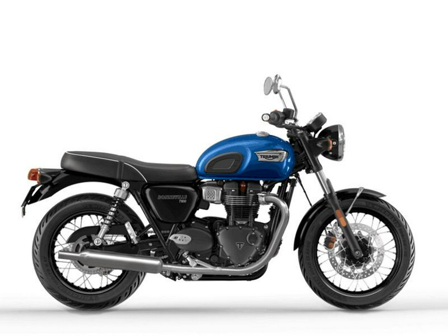 2023 Triumph Bonneville T100 Chrome Edition Cobalt Blue