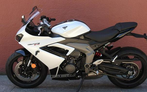 2025 Triumph Daytona 660 Snowdonia White/Sapphire Black