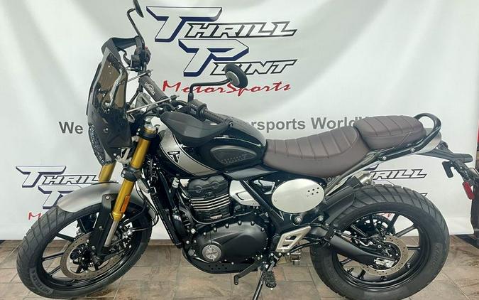 2024 Triumph Scrambler 400 X Phantom Black / Silver Ice