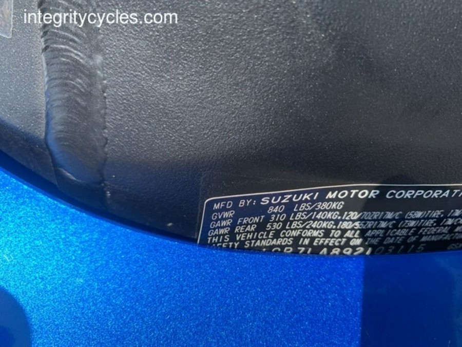 2009 Suzuki GSX-R 750