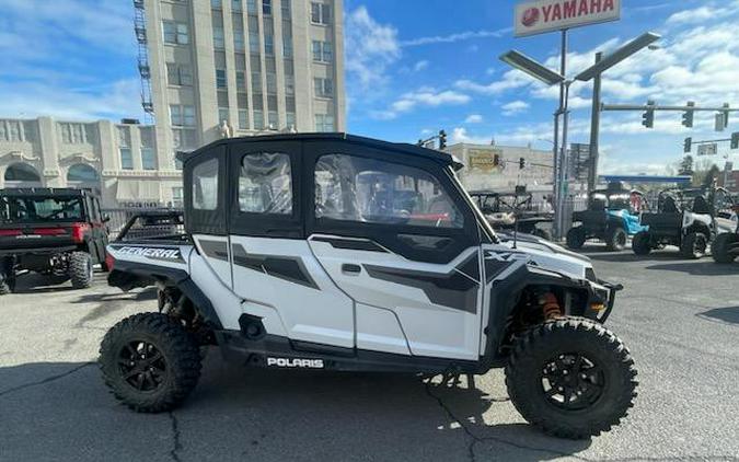 2022 Polaris Industries GENERAL XP 4 1000 Deluxe RIDE COMMAND Edition Matte Ghost White Metallic