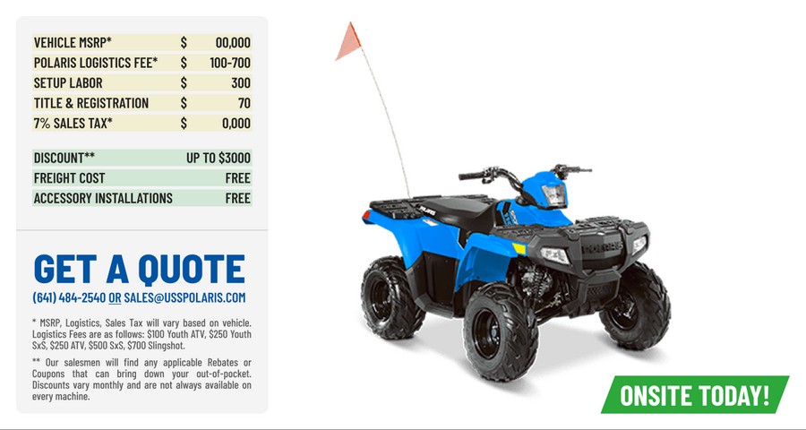 2024 Polaris Industries Sportsman® 110 EFI