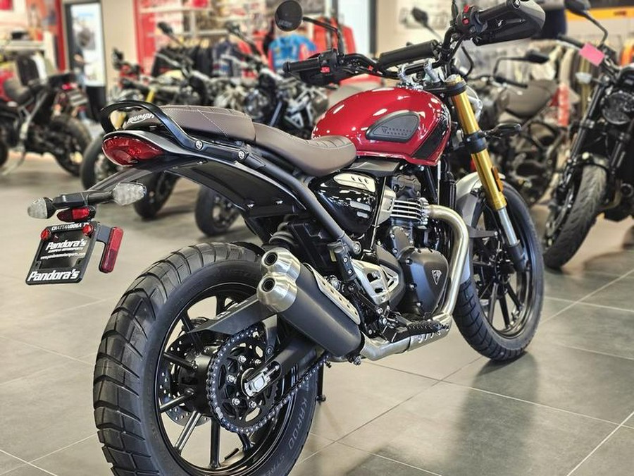 2024 Triumph Scrambler 400 X Carnival Red / Phantom Black