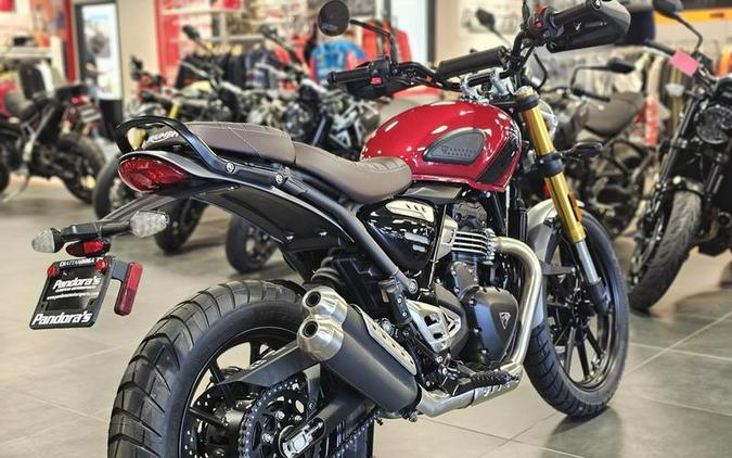 2024 Triumph Scrambler 400 X Carnival Red / Phantom Black