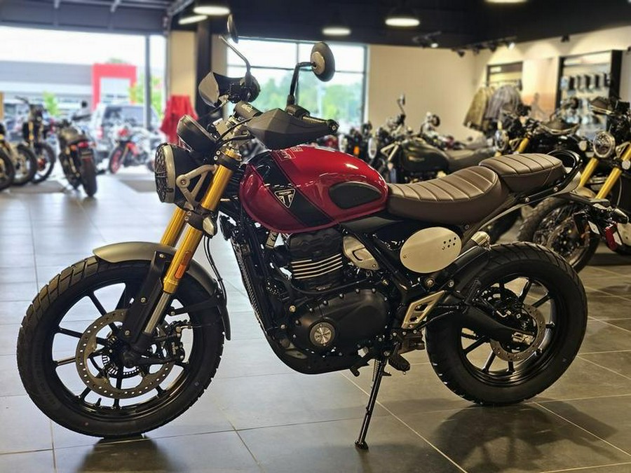 2024 Triumph Scrambler 400 X Carnival Red / Phantom Black