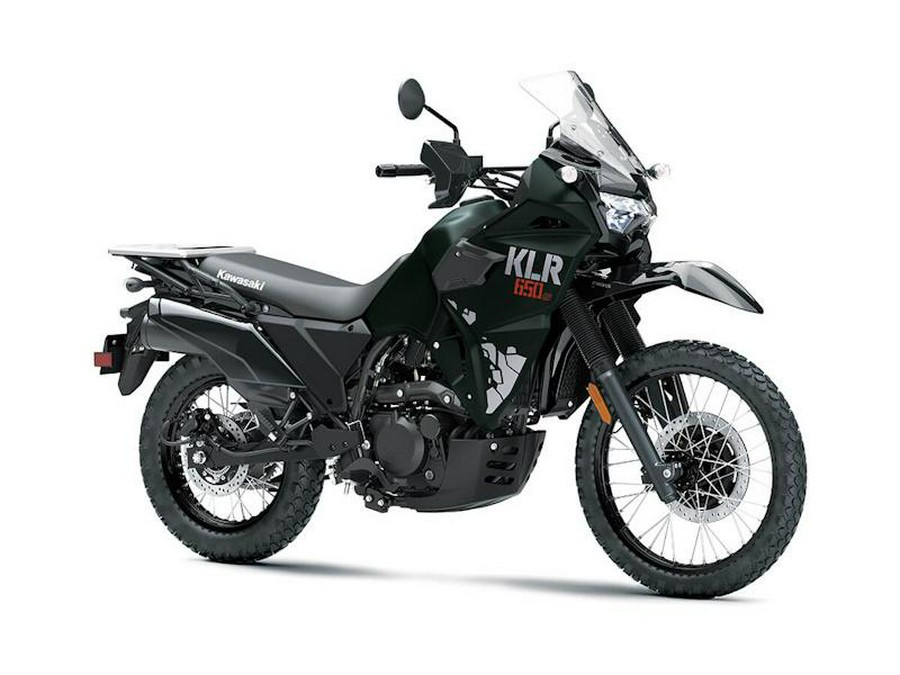 2025 Kawasaki KLR®650 S Metallic Matte Old School Green
