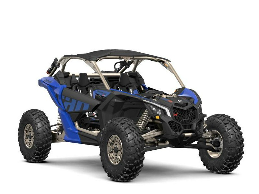 2024 Can-Am® Maverick X3 X rs Turbo RR with Smart-Shox Dazzling Blue & Carbon Black