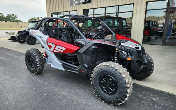 2024 Can-Am® Maverick X3 DS Turbo RR Fiery Red & Hyper Silver