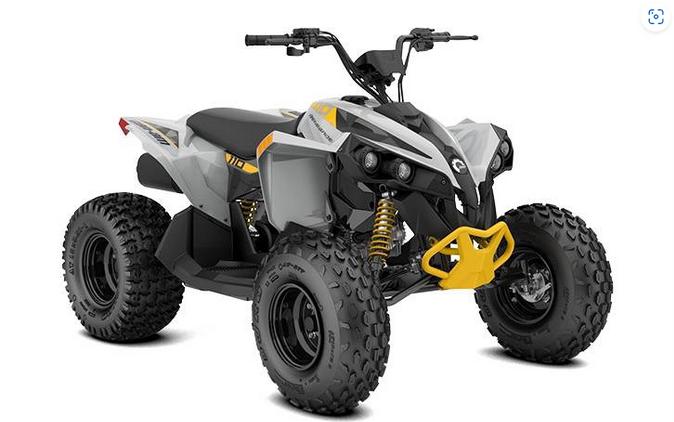 2024 Can-Am Renegade 110 EFI Gray & Yellow / Blue & Black