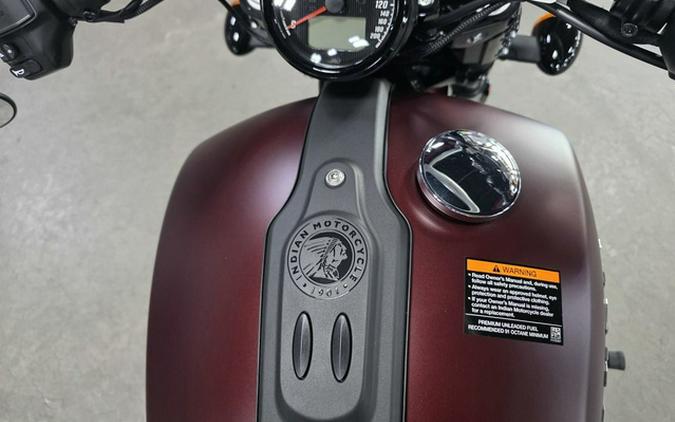 2026 Indian Scout Bobber Maroon Metallic Smoke