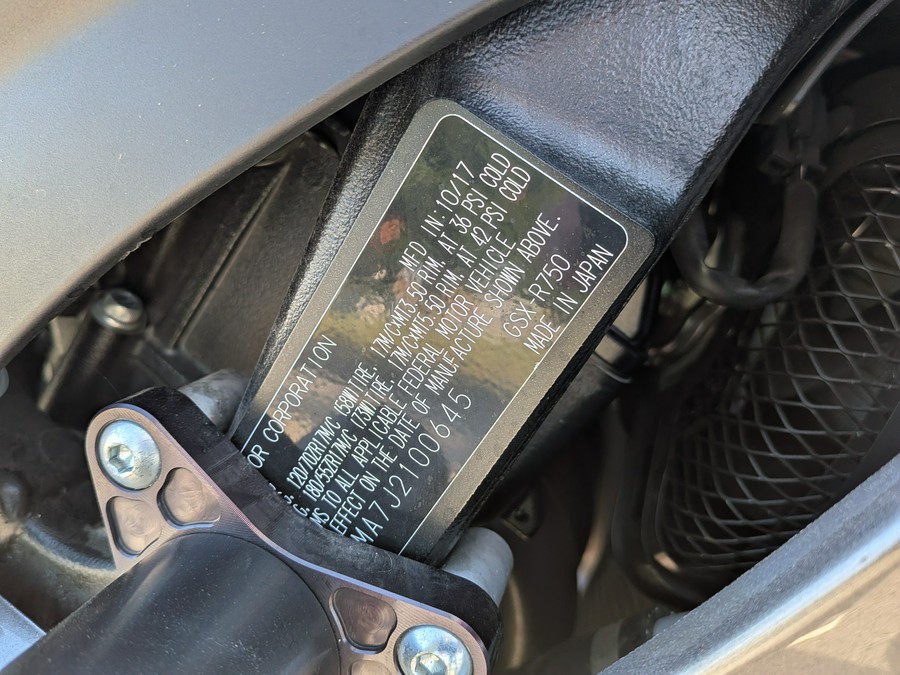 2018 Suzuki GSX-R750