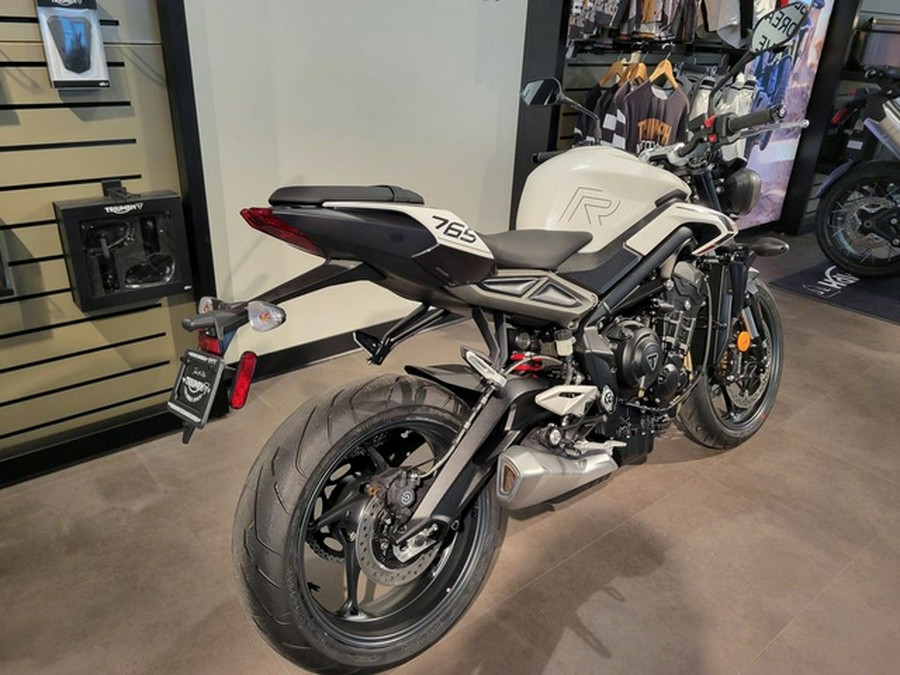 2024 Triumph Street Triple 765 R Crystal White REET TRIPLE R