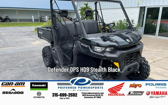 2025 Can-Am Defender DPS HD9 Stealth Black