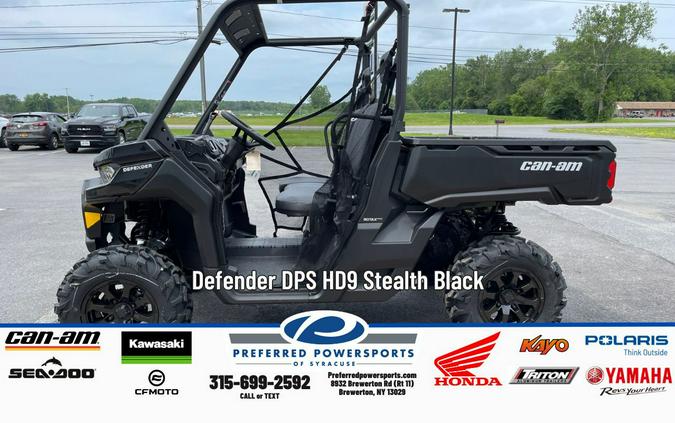 2025 Can-Am Defender DPS HD9 Stealth Black