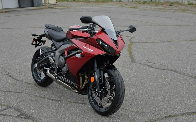 2025 Triumph Daytona 660 Carnival Red/Sapphire Black