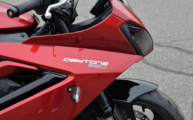 2025 Triumph Daytona 660 Carnival Red/Sapphire Black