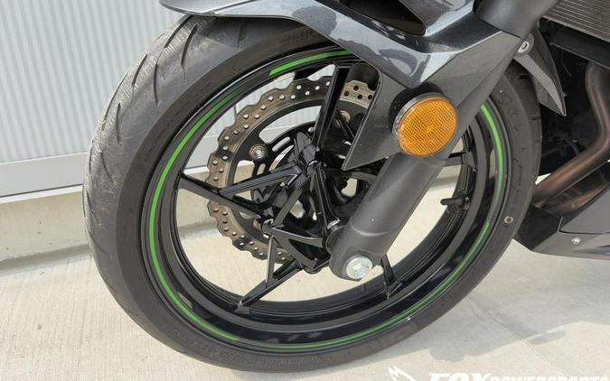 2023 Kawasaki Ninja® 400 Metallic Magnetic Dark Gray/Twilight Blue