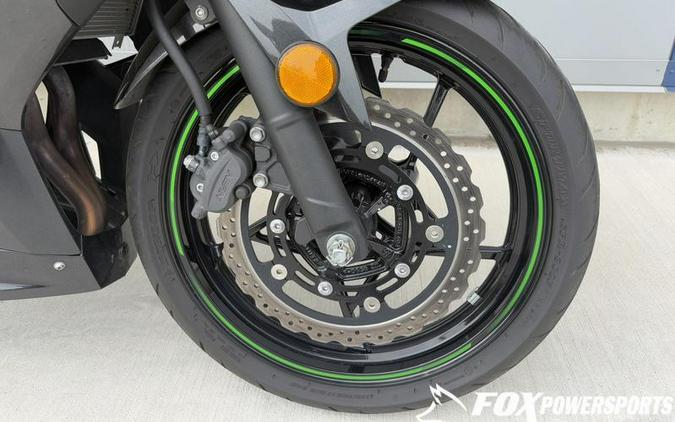 2023 Kawasaki Ninja® 400 Metallic Magnetic Dark Gray/Twilight Blue