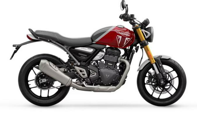 2025 Triumph Speed 400 Carnival Red Storm Grey