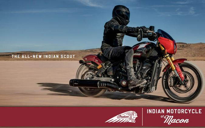 2025 Indian Motorcycle® 101 Scout® Sunset Red Metallic with Graphics