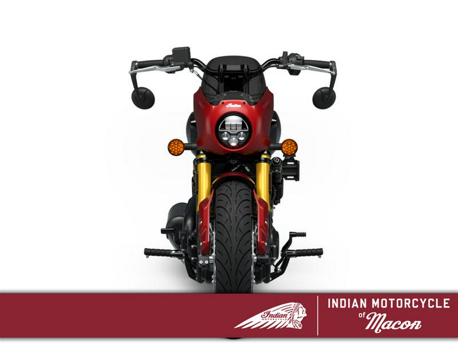 2025 Indian Motorcycle® 101 Scout® Sunset Red Metallic with Graphics