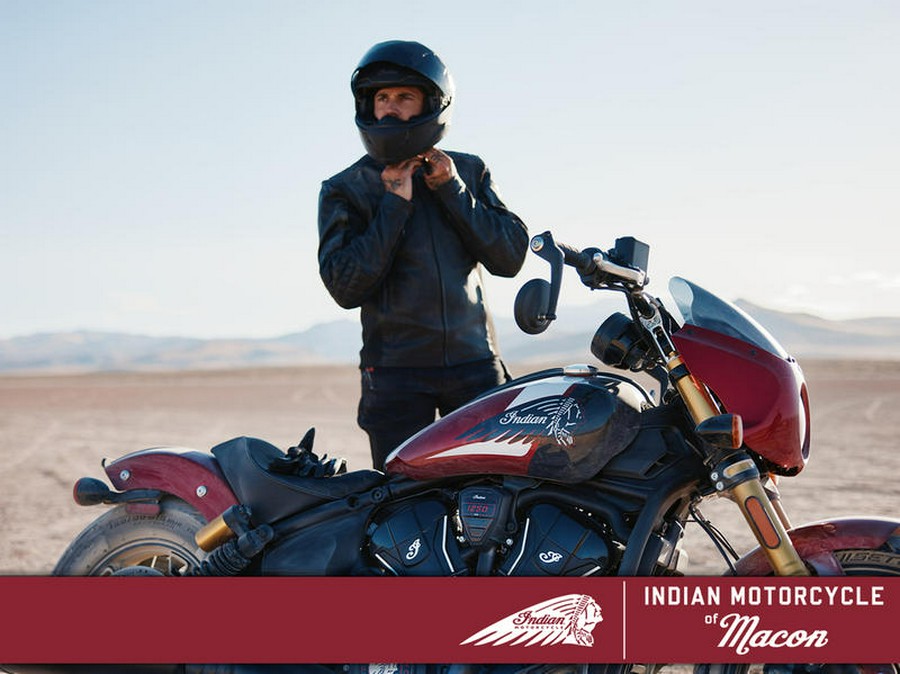 2025 Indian Motorcycle® 101 Scout® Sunset Red Metallic with Graphics