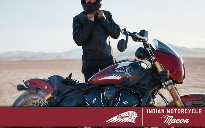 2025 Indian Motorcycle® 101 Scout® Sunset Red Metallic with Graphics