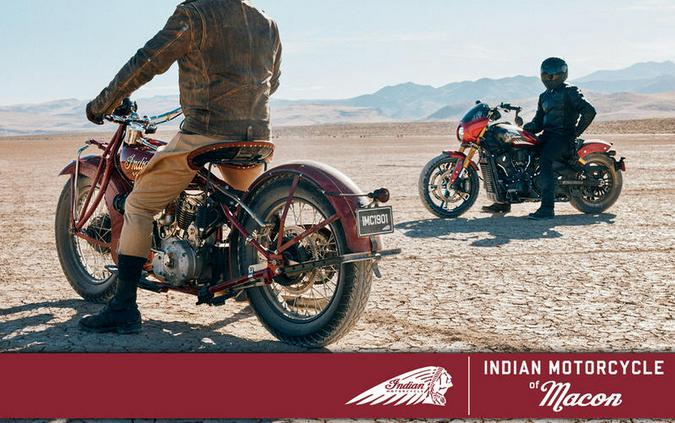 2025 Indian Motorcycle® 101 Scout® Sunset Red Metallic with Graphics