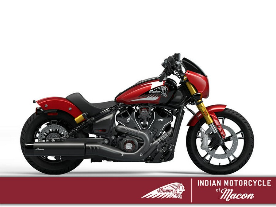 2025 Indian Motorcycle® 101 Scout® Sunset Red Metallic with Graphics