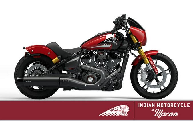 2025 Indian Motorcycle® 101 Scout® Sunset Red Metallic with Graphics