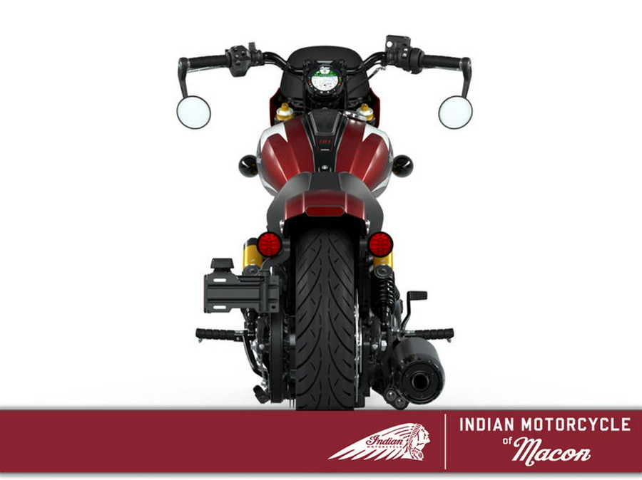 2025 Indian Motorcycle® 101 Scout® Sunset Red Metallic with Graphics