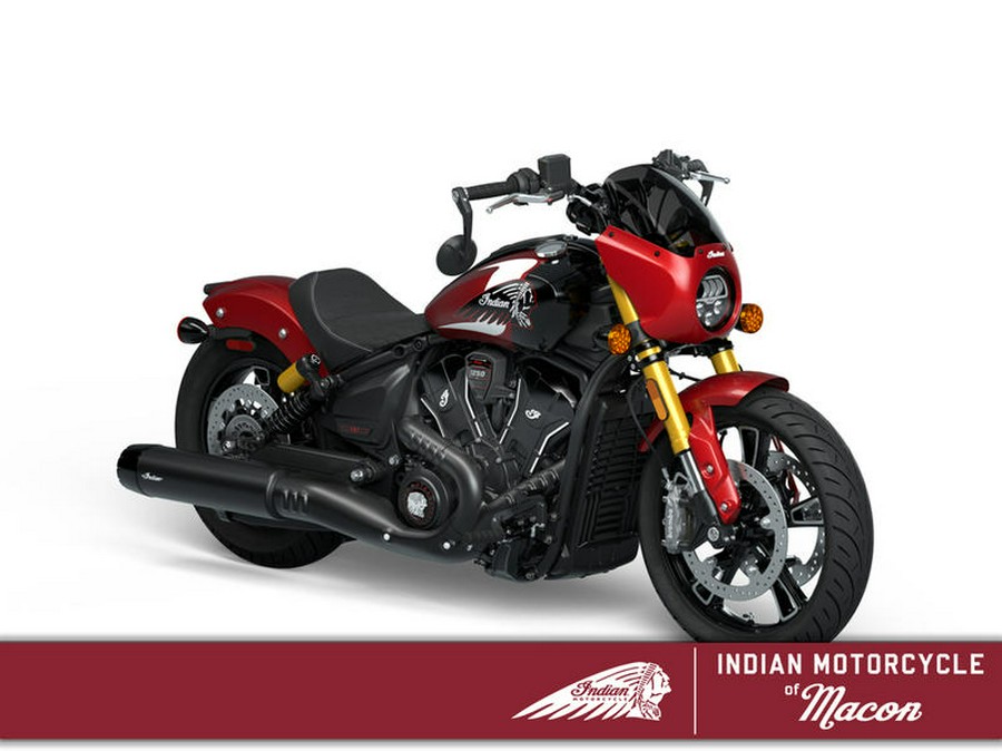 2025 Indian Motorcycle® 101 Scout® Sunset Red Metallic with Graphics