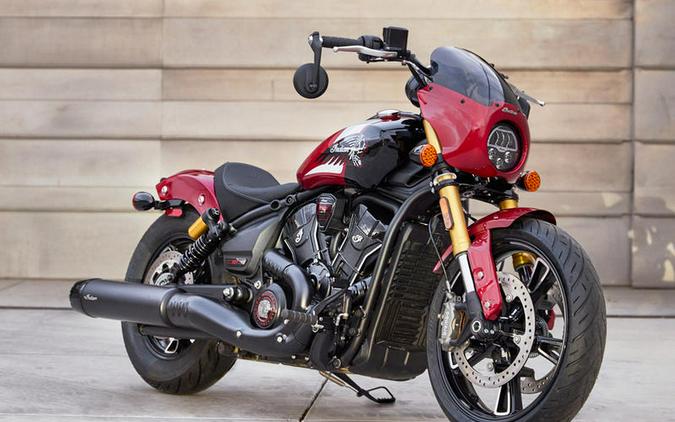 2025 Indian Motorcycle® 101 Scout® Sunset Red Metallic with Graphics