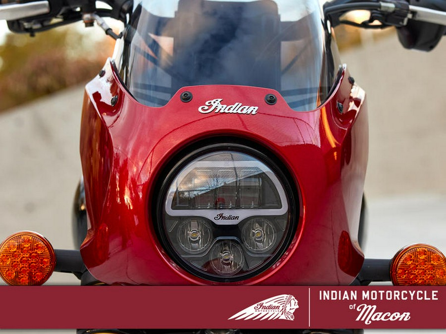 2025 Indian Motorcycle® 101 Scout® Sunset Red Metallic with Graphics