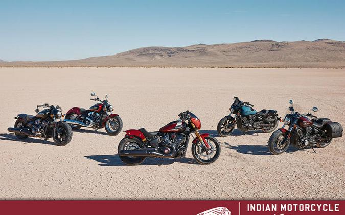 2025 Indian Motorcycle® 101 Scout® Sunset Red Metallic with Graphics