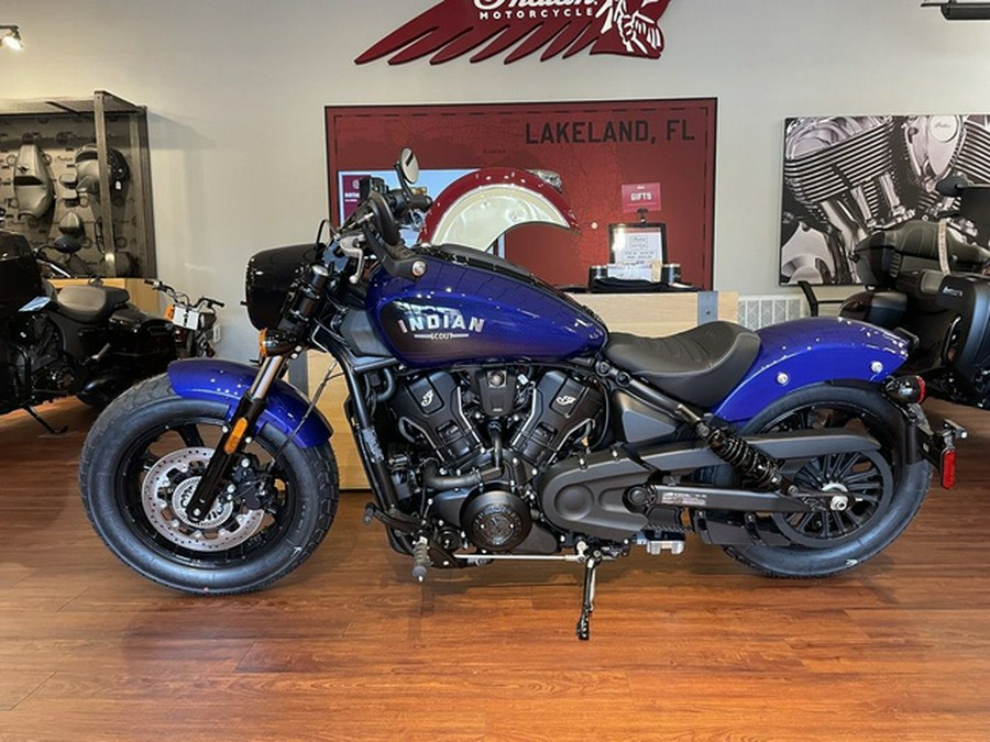 2025 Indian Scout Bobber Limited +Tech Spirit Blue Metallic