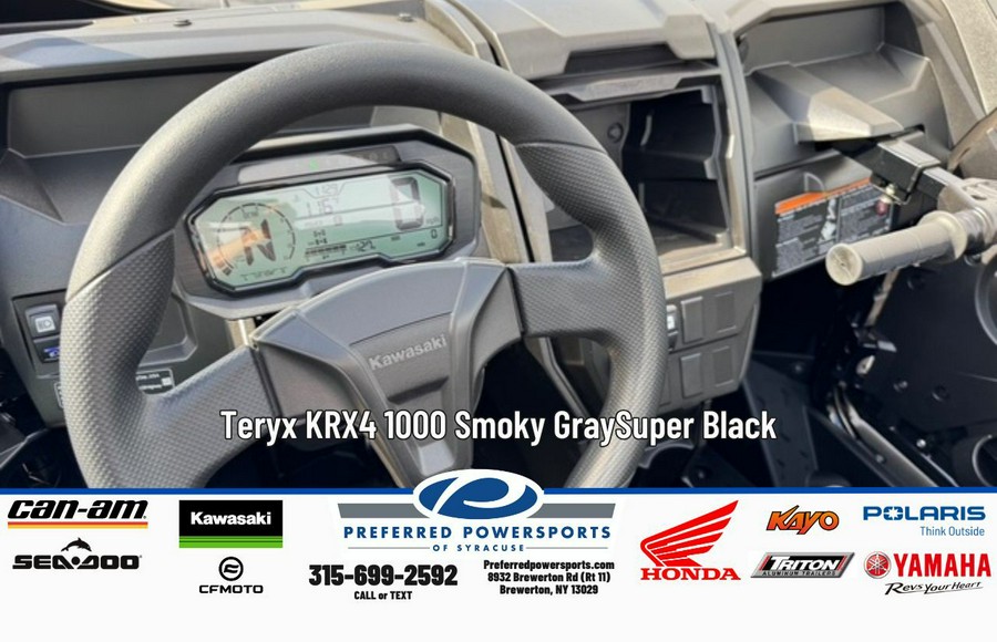 2026 Kawasaki Teryx KRX4 1000 Smoky Gray/Super Black
