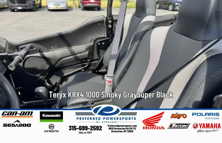 2026 Kawasaki Teryx KRX4 1000 Smoky Gray/Super Black