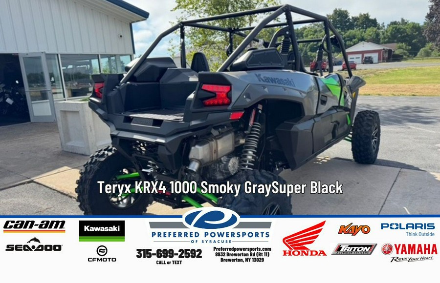 2026 Kawasaki Teryx KRX4 1000 Smoky Gray/Super Black
