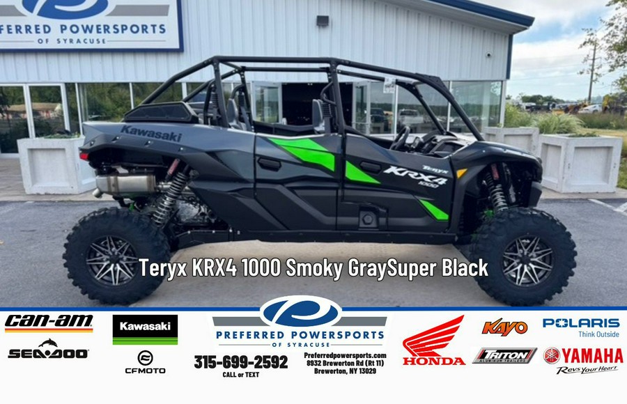 2026 Kawasaki Teryx KRX4 1000 Smoky Gray/Super Black