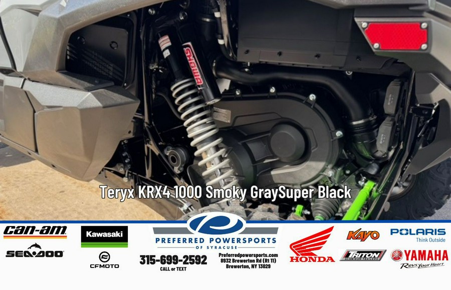 2026 Kawasaki Teryx KRX4 1000 Smoky Gray/Super Black