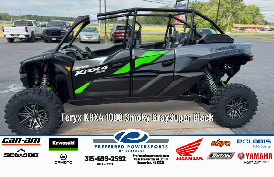 2026 Kawasaki Teryx KRX4 1000 Smoky Gray/Super Black