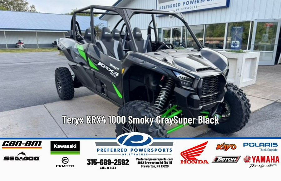 2026 Kawasaki Teryx KRX4 1000 Smoky Gray/Super Black