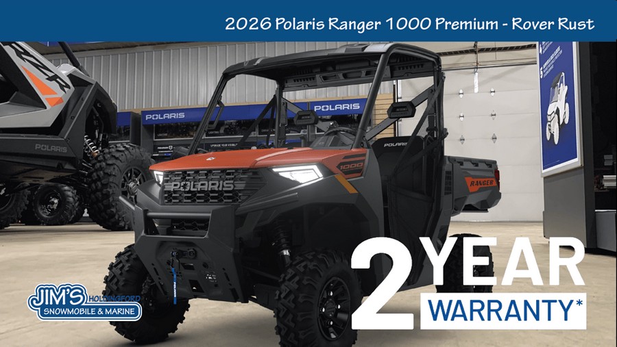 2026 Polaris Ranger 1000 Premium - Rover Rust
