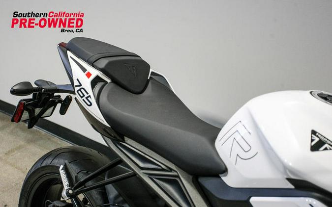 2024 Triumph Street Triple 765 R Crystal White