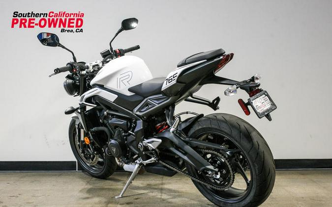 2024 Triumph Street Triple 765 R Crystal White