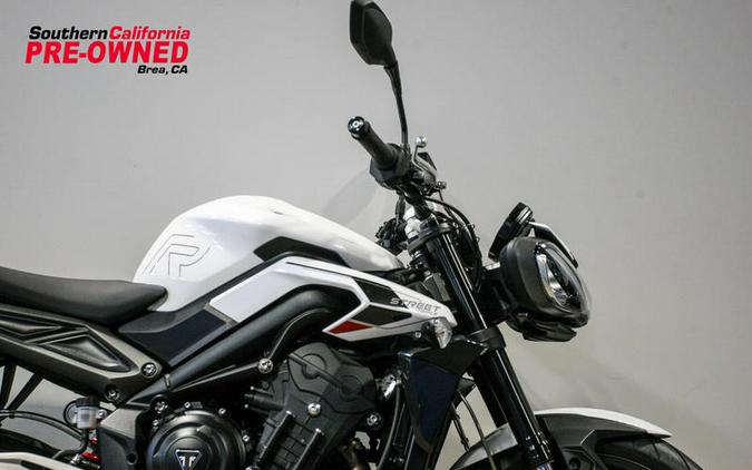 2024 Triumph Street Triple 765 R Crystal White