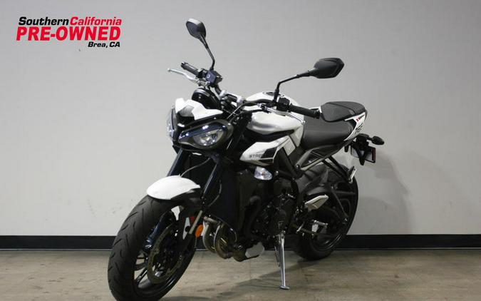 2024 Triumph Street Triple 765 R Crystal White