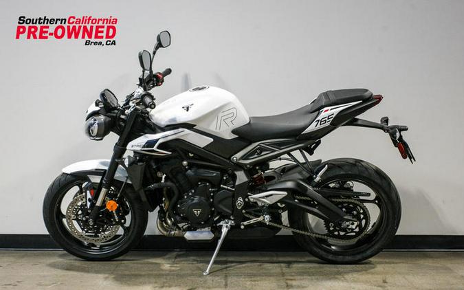 2024 Triumph Street Triple 765 R Crystal White