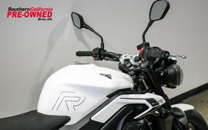 2024 Triumph Street Triple 765 R Crystal White